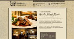 Desktop Screenshot of herefordsteakhouse.dk