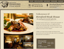 Tablet Screenshot of herefordsteakhouse.dk